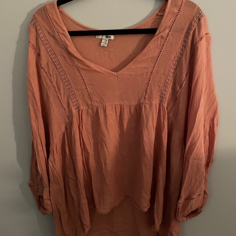 flowy, lace top